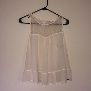 Hollister polka dot sleeveless blouse